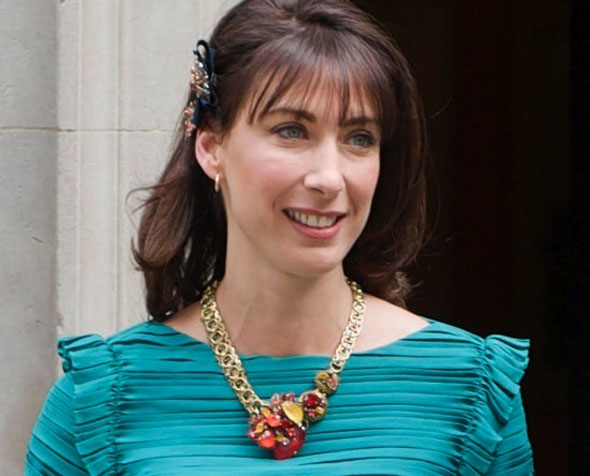 Samantha Cameron wears Erickson Beamon at the Royal Wedding (April 2011)